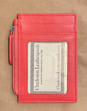 flat zip card case