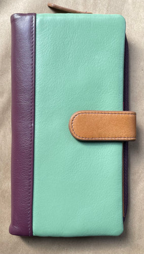 slim cell long wallet